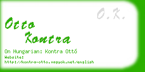 otto kontra business card